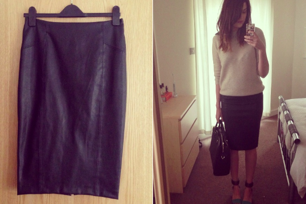 Zara Leather Skirt