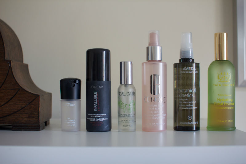 FOTD dewy look on oily skin: it's all about finishing spray and