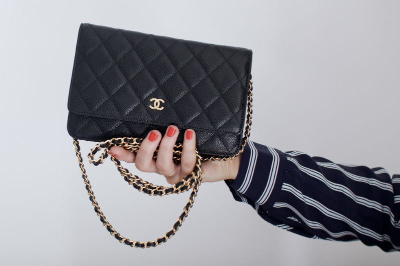 chanel wallet on