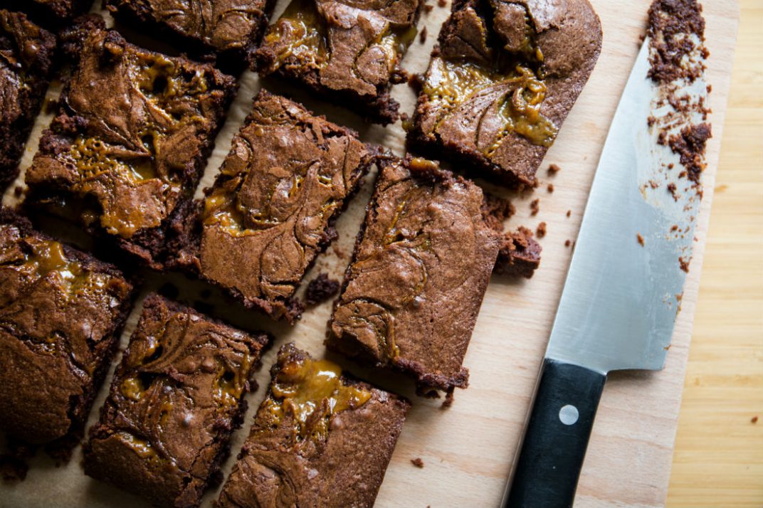 The OneBowl Salted Caramel Brownie Recipe The Anna Edit