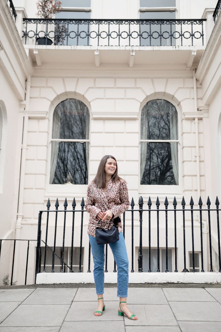 topshop leopard slingback