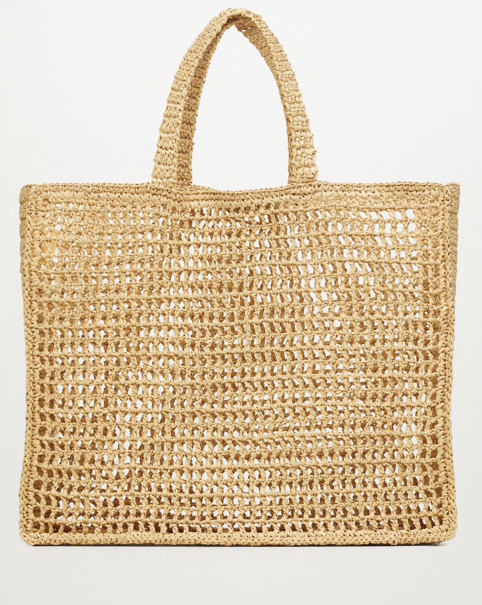 MANGO Raffia Shopper Bag – The Anna Edit