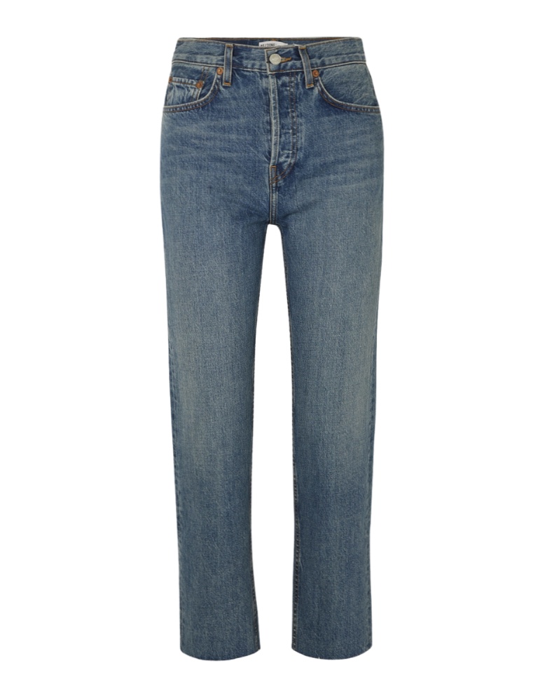 RE/DONE High Rise Stove Pipe Jeans – The Anna Edit