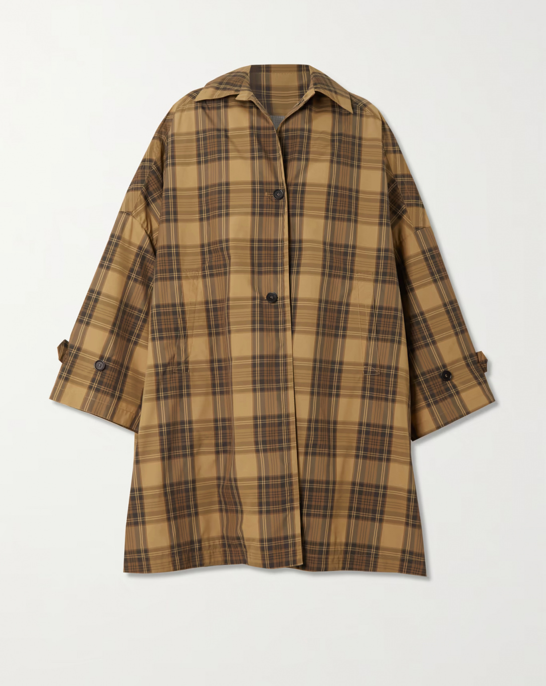 Toteme Oversized Checked Shell Coat – The Anna Edit